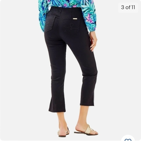 LILLY Pulitzer Ocean Cay High Rise Crop Pants - Picture 2 of 9